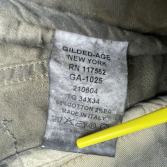 Gilded Age Jeans Mens 34 Smokey Grunge Baggy Straight Italian Hip Hop Skater - Picture 9 of 9